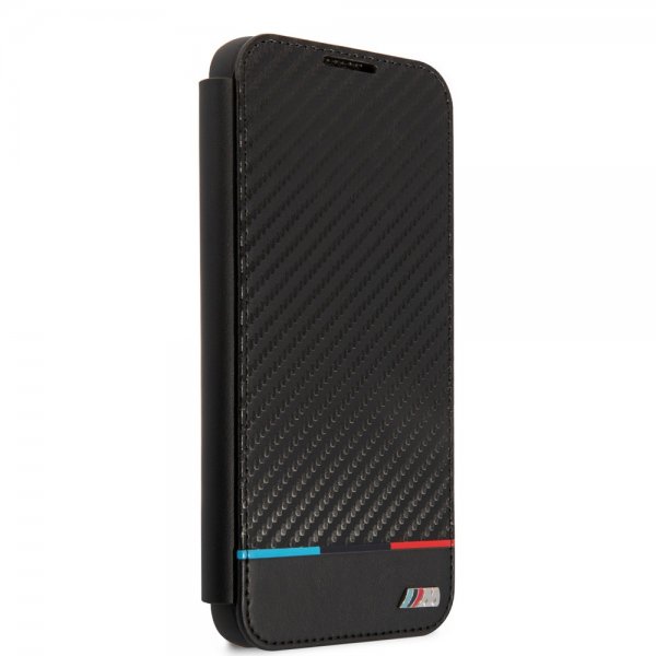 BMW Samsung Galaxy S22 Plus Cover Tricolor Stripe Carbon Sort