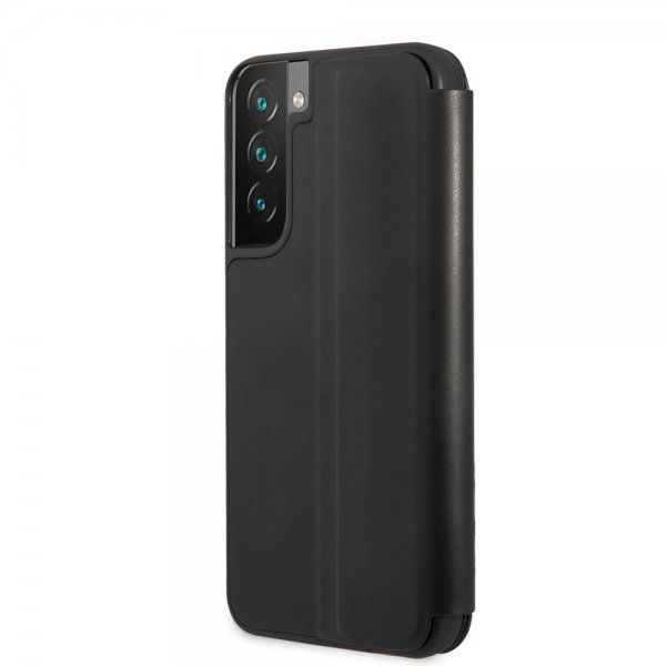 BMW Samsung Galaxy S22 Plus Cover Tricolor Stripe Carbon Sort