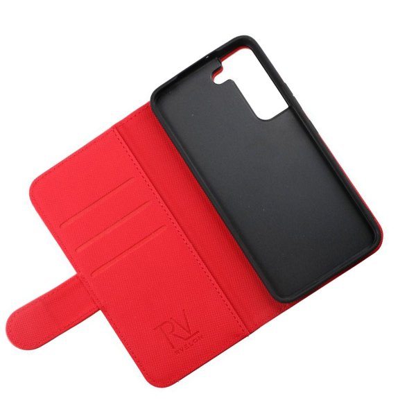 Rvelon Samsung Galaxy S22 Plus Cover Magnetisk Aftageligt Cover Rød