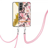 Samsung Galaxy S22 Plus Cover Blomstermønster med Rem Rose Gardenia