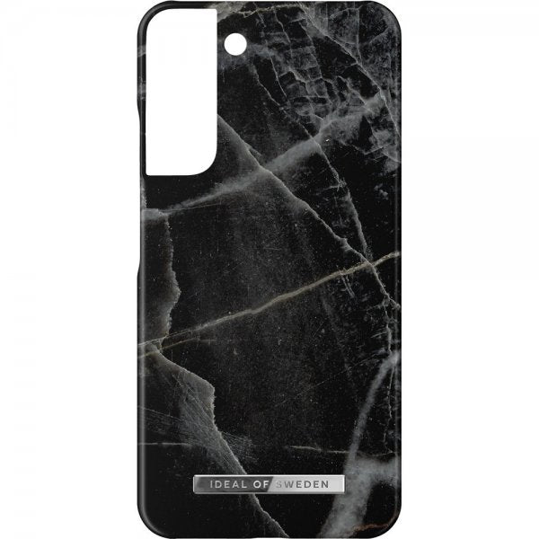 Ideal of Sweden Samsung Galaxy S22 Plus Cover Fashion Case Black Thunder Marble