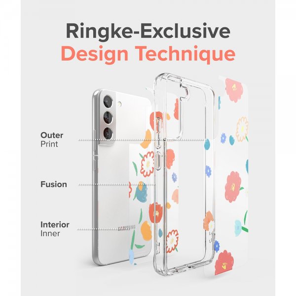 Ringke Samsung Galaxy S22 Plus Cover Fusion Design Floral