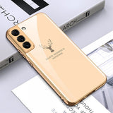 GKK Samsung Galaxy S22 Plus Cover Hjortemotiv Beige