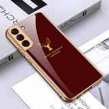 GKK Samsung Galaxy S22 Plus Cover Hjortemotiv Vinrød