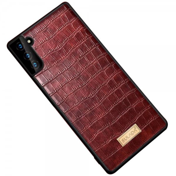 Sulada Samsung Galaxy S22 Plus Cover Krokodillemønster Kaffe