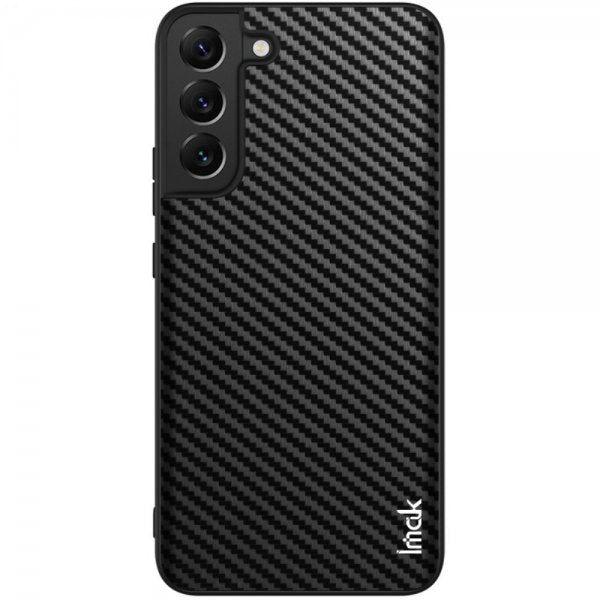 Imak Samsung Galaxy S22 Plus Cover LX-5 Series Kulfibertekstur Sort