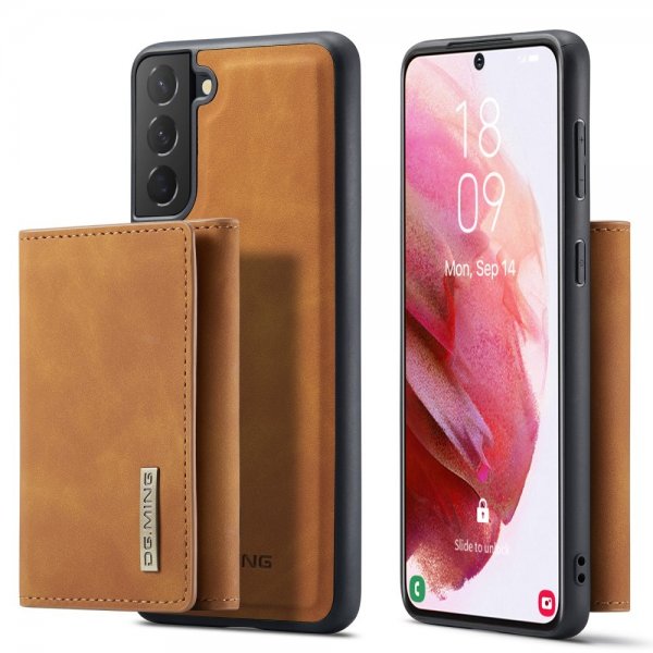 Dg.Ming Samsung Galaxy S22 Plus Cover M1 Series Aftagelig Kortholder Brun