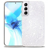 Ipaky Samsung Galaxy S22 Plus Cover Marmormønster Hvid