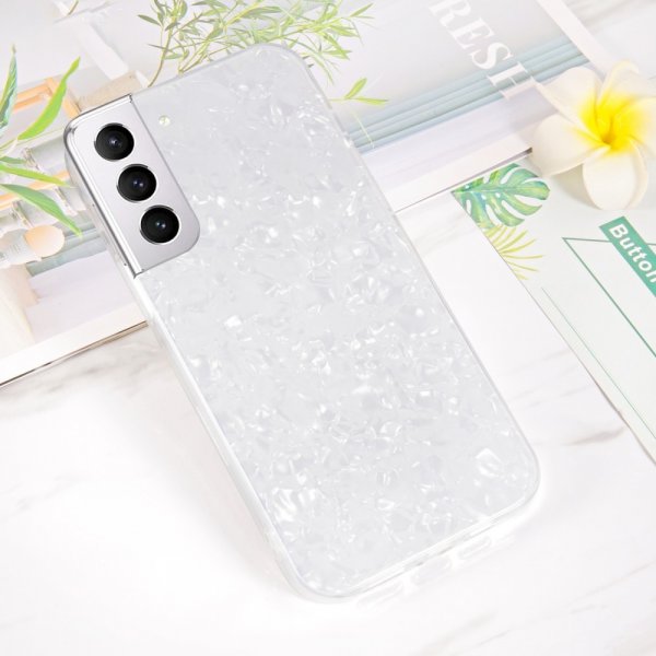 Ipaky Samsung Galaxy S22 Plus Cover Marmormønster Hvid