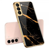 GKK Samsung Galaxy S22 Plus Cover Motiv Marmor Sort