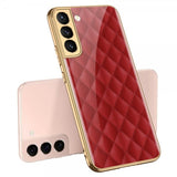 GKK Samsung Galaxy S22 Plus Cover Motiv Røde Ruder
