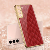 GKK Samsung Galaxy S22 Plus Cover Motiv Røde Ruder