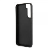 BMW Samsung Galaxy S22 Plus Cover Trekantmønster & Trefarvet Stribe Sort