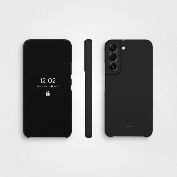 agood company Samsung Galaxy S22 Plus Cover Plantebaseret Charcoal Black