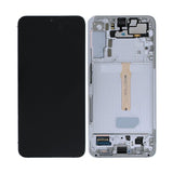 Samsung Galaxy S22 Plus Skærm med LCD Display Original - Hvid/Creme/Blå