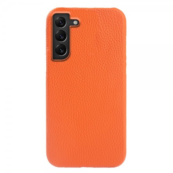 Samsung Galaxy S22 Cover Ægte Læder MagSafe Orange