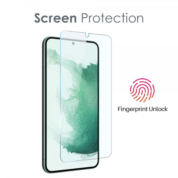 Northjo Samsung Galaxy S22 Cover med Skærmbeskytter og Kamerabeskyttelse 3-i-1