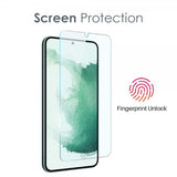 Northjo Samsung Galaxy S22 Cover med Skærmbeskytter og Kamerabeskyttelse 3-i-1