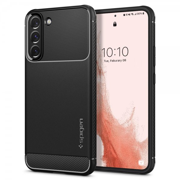 Spigen Samsung Galaxy S22 Cover Rugged Armor Matte Black