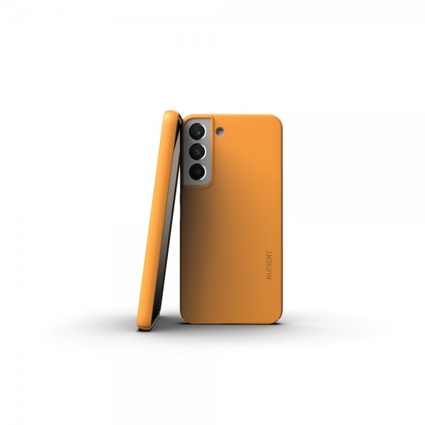 Nudient Samsung Galaxy S22 Cover Tyndt Cover V3 Saffron Yellow