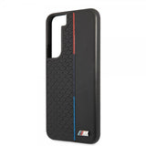 BMW Samsung Galaxy S22 Cover Triangle Pattern & Tricolor Stripe Sort