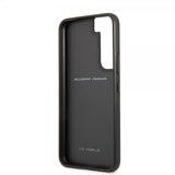 Ferrari Samsung Galaxy S22 Cover Vertical Stripe Metal Logo Sort
