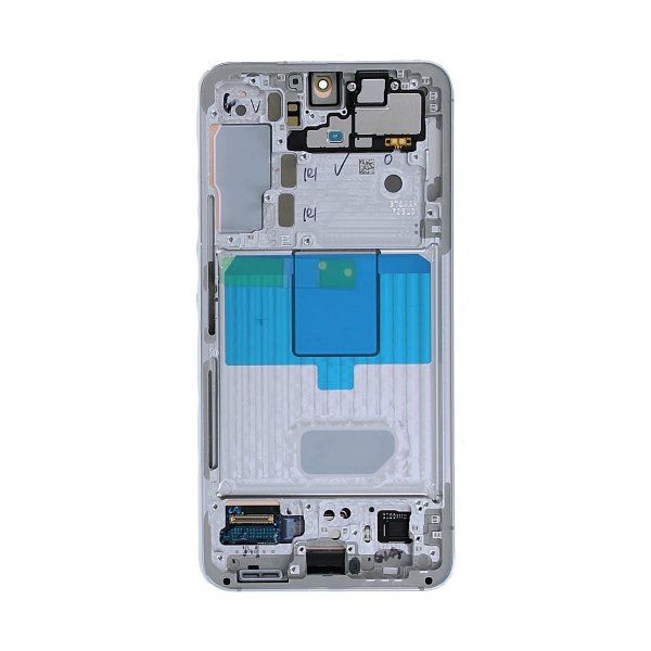 Samsung Galaxy S22 Skærm med LCD Display Original - Hvid/Creme/Blå