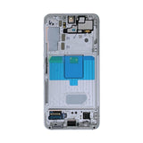 Samsung Galaxy S22 Skærm med LCD Display Original - Hvid/Creme/Blå