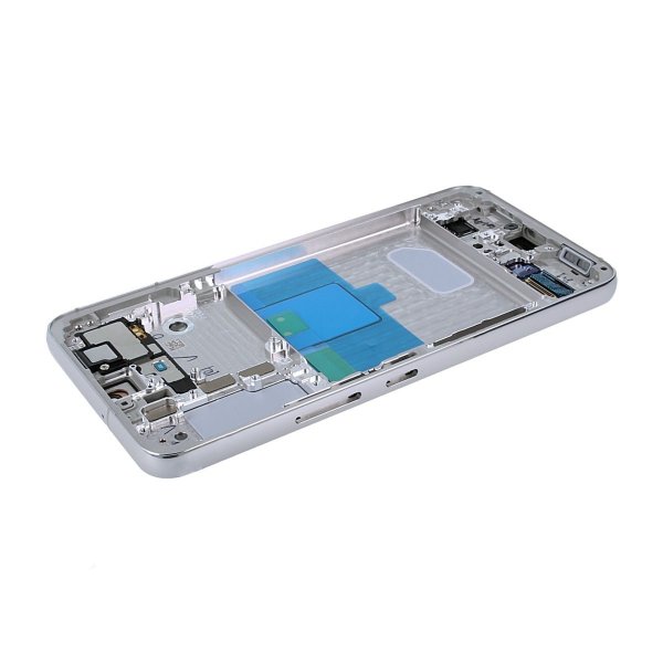 Samsung Galaxy S22 Skærm med LCD Display Original - Hvid/Creme/Blå