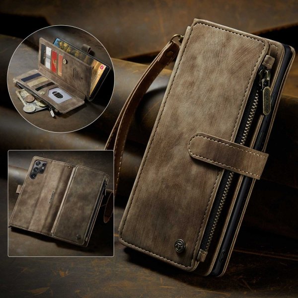 CaseMe Samsung Galaxy S22 Ultra Cover C30 Series Brun