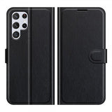 Nordic Covers Samsung Galaxy S22 Ultra Cover Litchi Raven Black