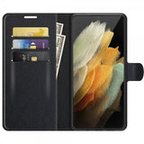 Nordic Covers Samsung Galaxy S22 Ultra Cover Litchi Raven Black