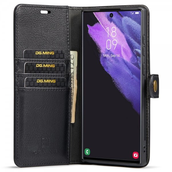 Dg.Ming Samsung Galaxy S22 Ultra Cover Aftageligt Cover Sort