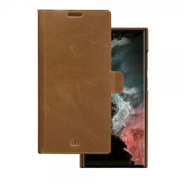 dbramante1928 Samsung Galaxy S22 Ultra Cover Lynge Aftageligt Cover Tan