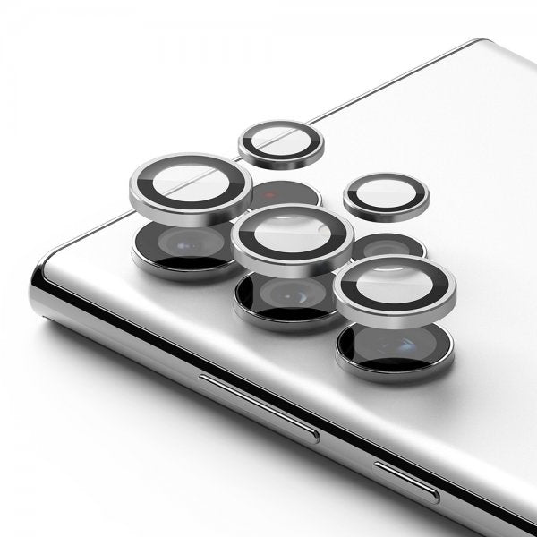 Ringke Samsung Galaxy S22 Ultra Kamerabeskyttelse Kameralinse Ramme Sølv