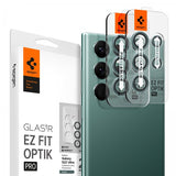Spigen Samsung Galaxy S22 Ultra Kamerabeskyttelse GLAS.tR EZ Fit Optik Pro 2-pak Grøn