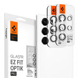 Spigen Samsung Galaxy S22 Ultra Kamerabeskyttelse GLAS.tR EZ Fit Optik Pro 2-pak Phantom White