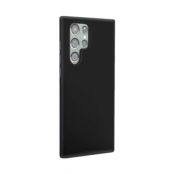 Rvelon Samsung Galaxy S22 Ultra Cover Silikone Sort