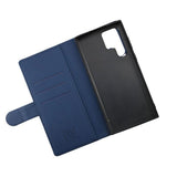 Rvelon Samsung Galaxy S22 Ultra Cover Magnetisk Aftageligt Etui Blå