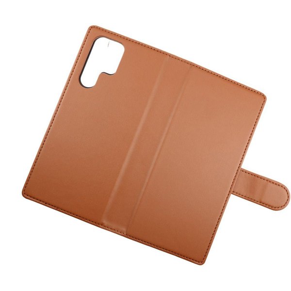 Rvelon Samsung Galaxy S22 Ultra Cover Magnetisk Aftageligt Etui Brun