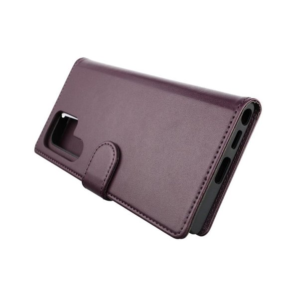 Rvelon Samsung Galaxy S22 Ultra Cover Magnetisk Aftageligt Etui Lilla