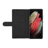 Rvelon Samsung Galaxy S22 Ultra Cover Magnetisk Aftageligt Etui Sort