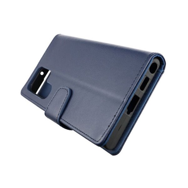 Rvelon Samsung Galaxy S22 Ultra Cover Udtrækkeligt Kortrum Blå