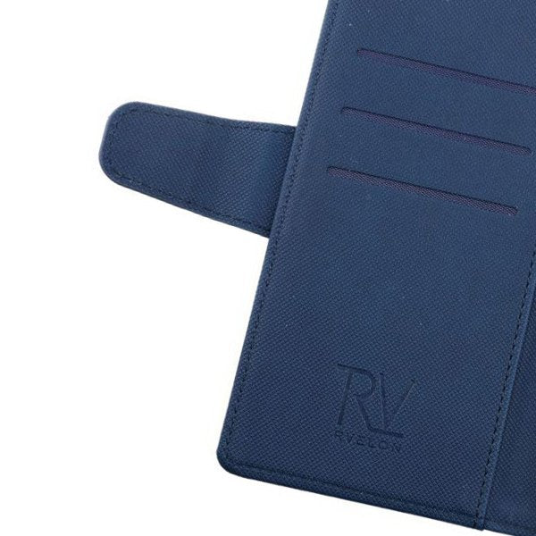 Rvelon Samsung Galaxy S22 Ultra Cover Udtrækkeligt Kortrum Blå