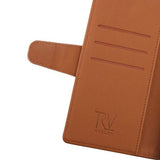 Rvelon Samsung Galaxy S22 Ultra Cover Udtrækkeligt Kortrum Brun