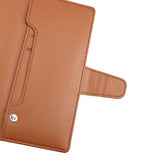 Rvelon Samsung Galaxy S22 Ultra Cover Udtrækkeligt Kortrum Brun