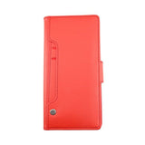 Rvelon Samsung Galaxy S22 Ultra Cover Udtrækkeligt Kortrum Rød