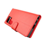 Rvelon Samsung Galaxy S22 Ultra Cover Udtrækkeligt Kortrum Rød