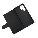 Rvelon Samsung Galaxy S22 Ultra Cover Udtrækkeligt Kortrum Sort
