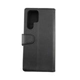 Rvelon Samsung Galaxy S22 Ultra Cover Udtrækkeligt Kortrum Sort